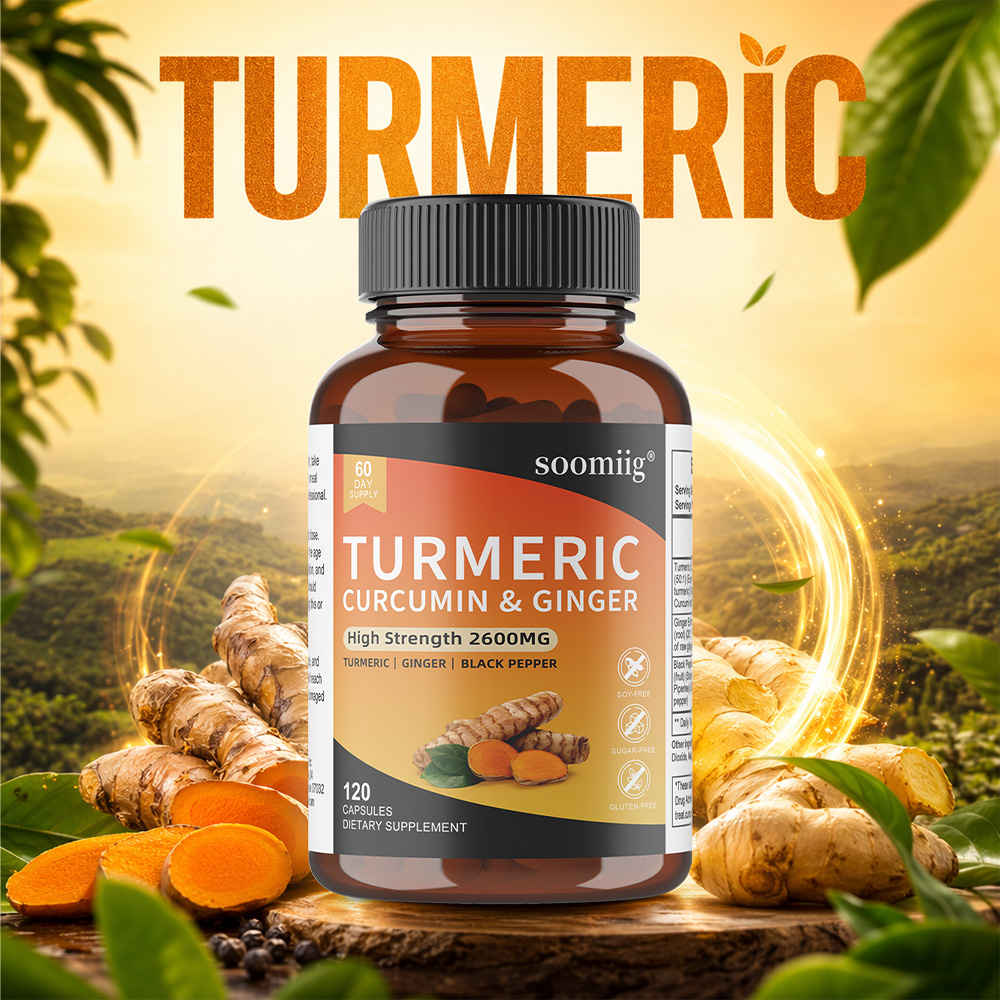 Turmeric Curcumin Capsule - Kapsułki Kurkumina z Kurkumą, Imbirem i