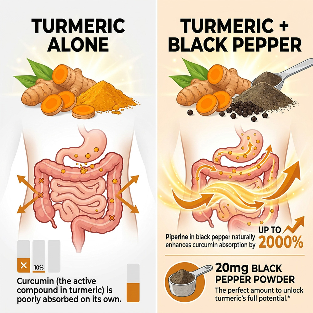 Kurkuma z kurkuminą, czarnym p – Turmeric Curcumin Capsule recenzja i cena